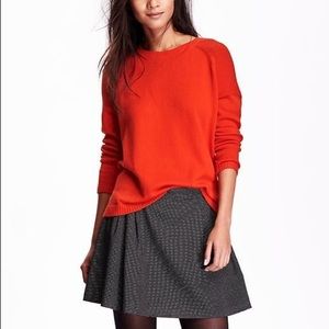 Old Navy Textured Pullover Sweater - Flame Orange